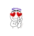 Cool Circle Head（個別スタンプ：33）