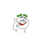 Cool Circle Head（個別スタンプ：35）