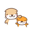 otter and young crab 3（個別スタンプ：7）