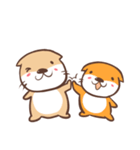 otter and young crab 3（個別スタンプ：10）