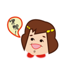 Hair Clip Girl-Daily Life Expression（個別スタンプ：3）