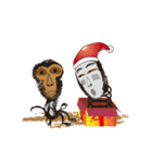 Monkey Boss Family-Merry Christmas（個別スタンプ：9）