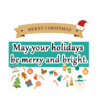 Merry Christmas and New Year Wishes（個別スタンプ：26）