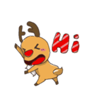 elk+Santa Claus（個別スタンプ：1）