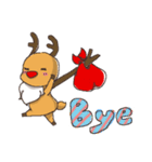 elk+Santa Claus（個別スタンプ：2）