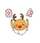 elk+Santa Claus（個別スタンプ：3）