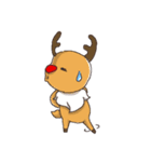 elk+Santa Claus（個別スタンプ：7）
