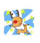 elk+Santa Claus（個別スタンプ：8）