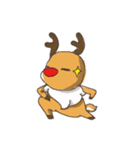 elk+Santa Claus（個別スタンプ：9）