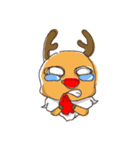 elk+Santa Claus（個別スタンプ：11）