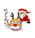 elk+Santa Claus（個別スタンプ：14）