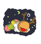 elk+Santa Claus（個別スタンプ：15）