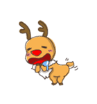elk+Santa Claus（個別スタンプ：18）