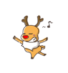 elk+Santa Claus（個別スタンプ：21）