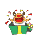 elk+Santa Claus（個別スタンプ：23）