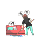 cow and dog（個別スタンプ：38）