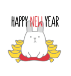 Wolfie the Bunny - Christmas ＆ New Year（個別スタンプ：7）