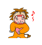 ライオン衣装の勇気くん（個別スタンプ：27）