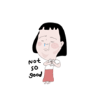 A bright and cute girl（個別スタンプ：9）