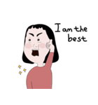 A bright and cute girl（個別スタンプ：13）