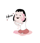 A bright and cute girl（個別スタンプ：15）