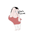 A bright and cute girl（個別スタンプ：28）