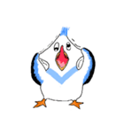 The playing grimaces of flying birds（個別スタンプ：1）