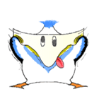 The playing grimaces of flying birds（個別スタンプ：4）