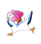 The playing grimaces of flying birds（個別スタンプ：5）