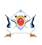 The playing grimaces of flying birds（個別スタンプ：6）