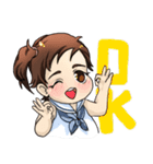 Punch Baby Girl（個別スタンプ：11）