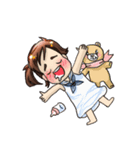 Punch Baby Girl（個別スタンプ：34）