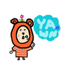 Orange Flower Bear（個別スタンプ：5）