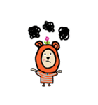 Orange Flower Bear（個別スタンプ：18）