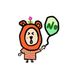 Orange Flower Bear（個別スタンプ：20）