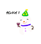 クリスマス 雪だるま（個別スタンプ：6）