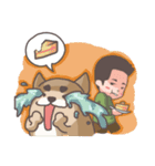 HighForehead＆Mochi Dog Merry Christmas！！（個別スタンプ：4）