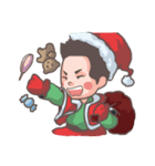 HighForehead＆Mochi Dog Merry Christmas！！（個別スタンプ：8）