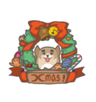 HighForehead＆Mochi Dog Merry Christmas！！（個別スタンプ：12）