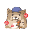 HighForehead＆Mochi Dog Merry Christmas！！（個別スタンプ：14）