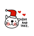 Cute Cat,Merry x'mas and Happy New year.（個別スタンプ：3）