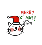 Cute Cat,Merry x'mas and Happy New year.（個別スタンプ：5）