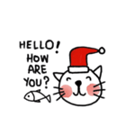 Cute Cat,Merry x'mas and Happy New year.（個別スタンプ：6）