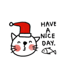 Cute Cat,Merry x'mas and Happy New year.（個別スタンプ：7）