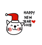 Cute Cat,Merry x'mas and Happy New year.（個別スタンプ：11）