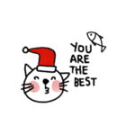 Cute Cat,Merry x'mas and Happy New year.（個別スタンプ：12）