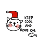 Cute Cat,Merry x'mas and Happy New year.（個別スタンプ：17）