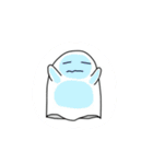 表情豊かなオバケちゃん（個別スタンプ：8）