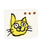 カラフルな子供のお絵描き(ちょっと絵本風)（個別スタンプ：3）