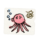 カラフルな子供のお絵描き(ちょっと絵本風)（個別スタンプ：18）